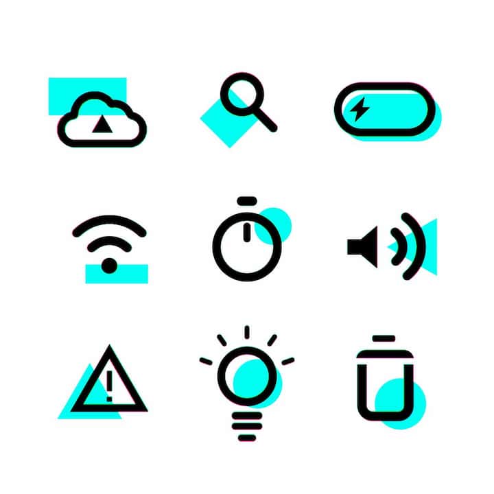 Assorted icons